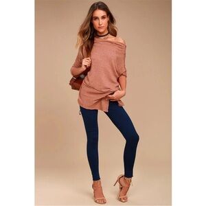 FREE PEOPLE Londontown thermal shirt acorn brown Large